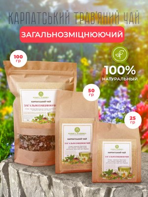 Карпатський чай ЗАГАЛЬНОЗМІЦНЮЮЧИЙ - 100гр. ЗА100 фото